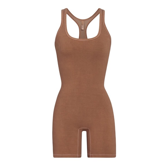 SKIMS Pants - SKIMS | OUTDOOR MID THIGH BODYSUIT in Tiger’s Eye~XL